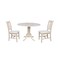 International Concepts Square 42 in Dual Drop Leaf Table with 2 San Remo Chairs, Unfinished, 42 in W, 42 in L, 29.75 in H K-42DP-C10 - alternate 1